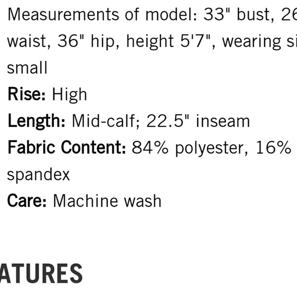 Everlast cropped leggings-"Stripe" nwt - Picture 6 of 7